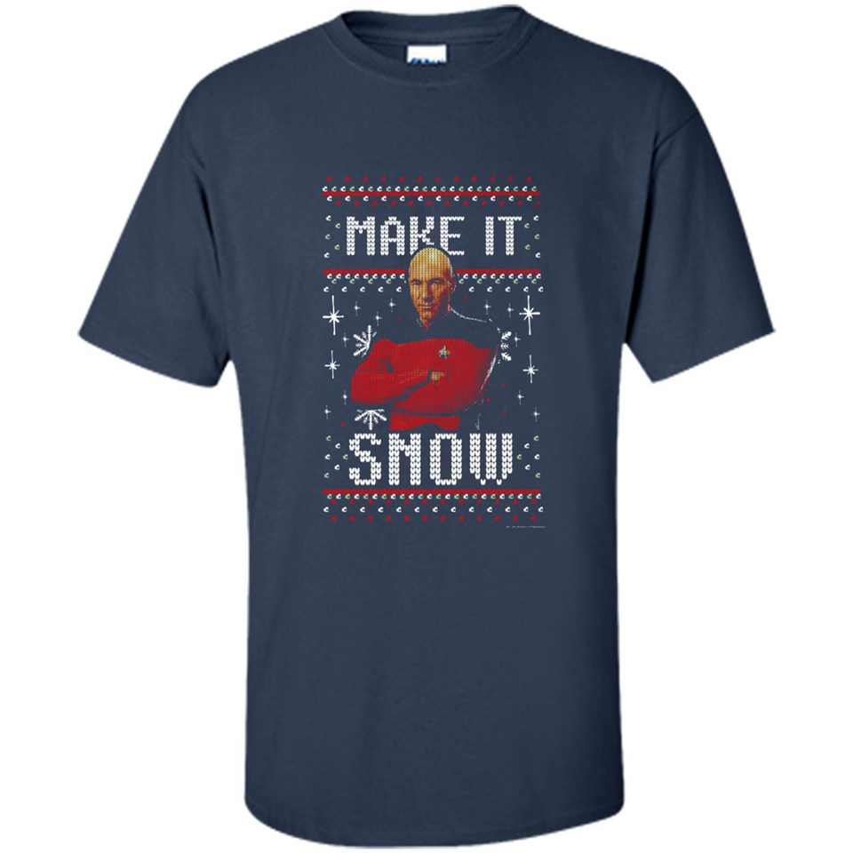 Make It Snow Jean-Luc Picard Star Trek PINGPONG