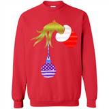 Grinch Holding American Flag ornament Christmas