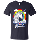 Unicorns Are Born In November Birthday Rainbow