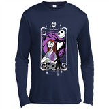 Disney Nightmare Before Christmas Jack And Sally T-Shirt - Canvas Long Sleeve T-Shirt
