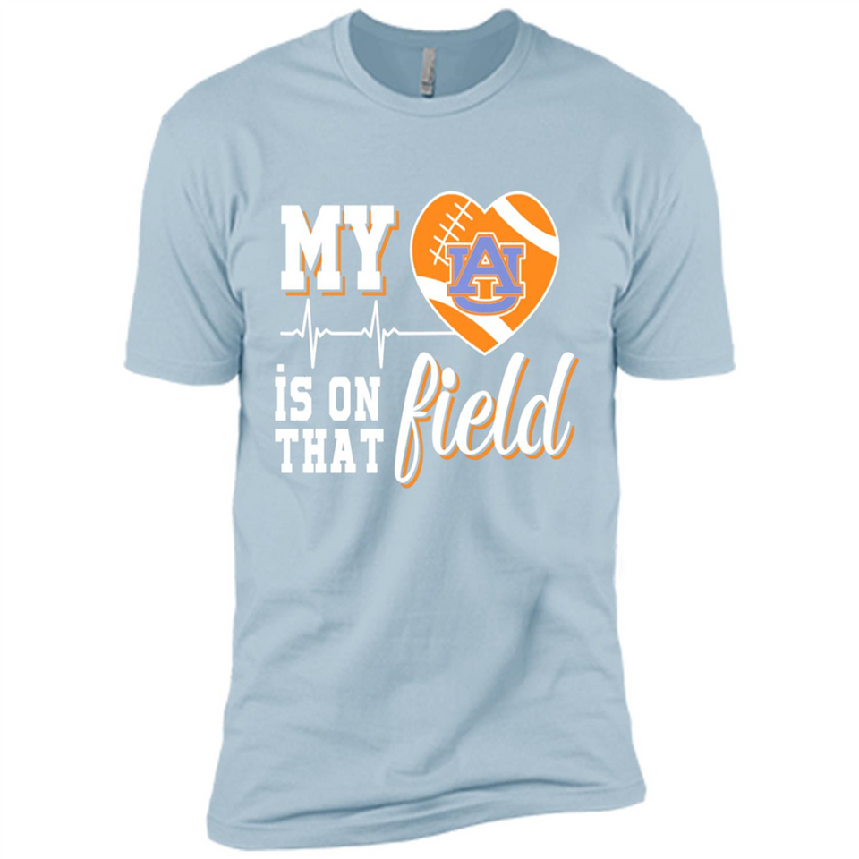 Auburn Tigers Football My Heart is on that Field - Premium Short Sleeve T-Shirt