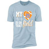 Auburn Tigers Football My Heart is on that Field - Premium Short Sleeve T-Shirt