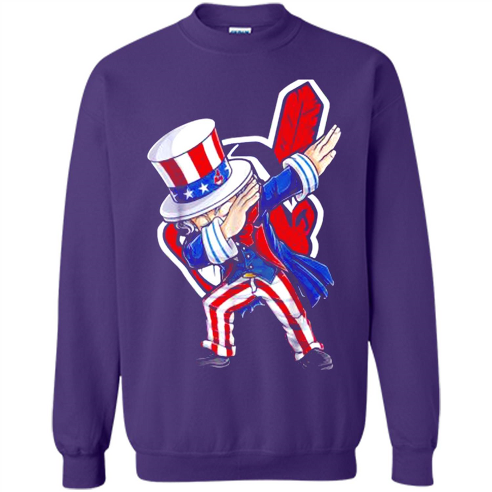 MLB CLEVELAND INDIANS UNCLE SAM DABBING INDEPENDENCE DAY