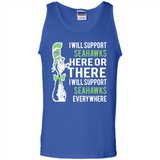 Shirt For Dr Seuss Cat And Seattle Seahawks Fans - Tank Top