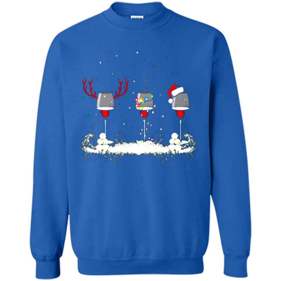 Christmas Red Wine - Merry Xmas T-Shirt - Sweatshirt