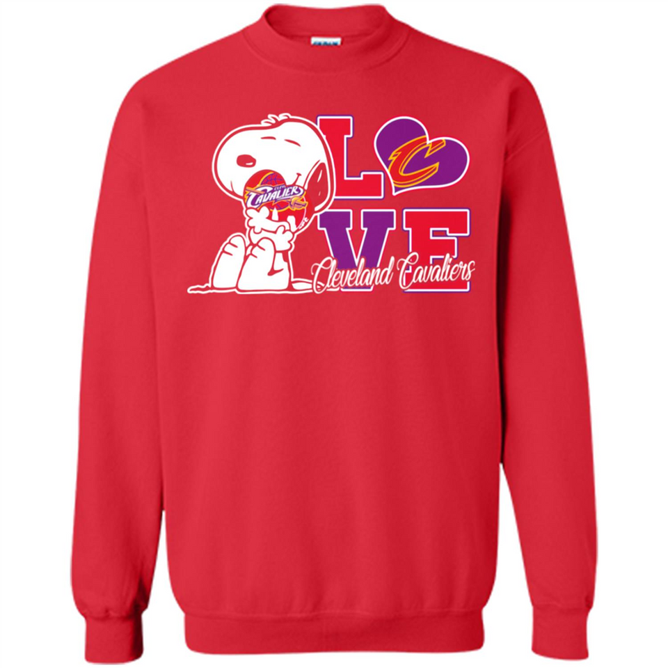 Snoopy loves NBA Cleveland Cavaliers - Sweatshirt