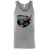 Dancing Funny Guitar Vintage Metal Rock Band Shirt PINGPONG - Canvas Unisex Tank