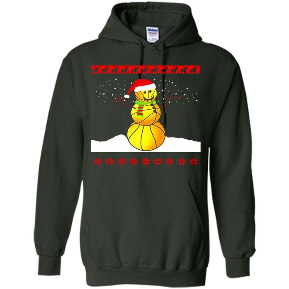 Basketball Santa Funny Christmas - Hoodie