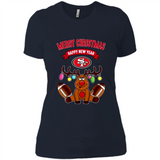 San Francisco 49ers NFL Reindeer Funny Merry Christmas And Happy New Year
