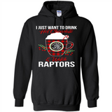 I Just Want To Drink Hot Chocolate & Watch Toronto Raptors Ugly Christmas Sweater PINGPONG