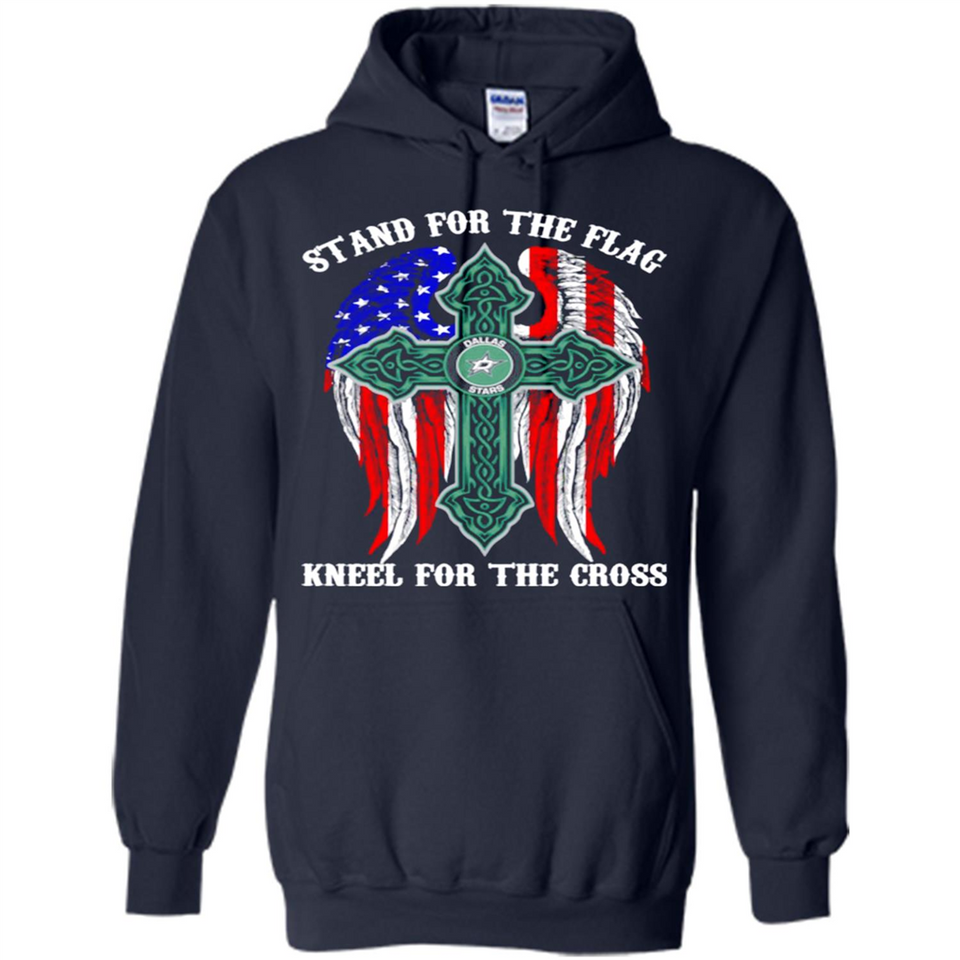 Dallas Stars - stand for the flag kneel for the cross