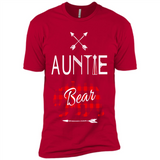 Aunt Shirt Buffalo Plaid Family Camp Bear Tee - Premium Short Sleeve T-Shirt