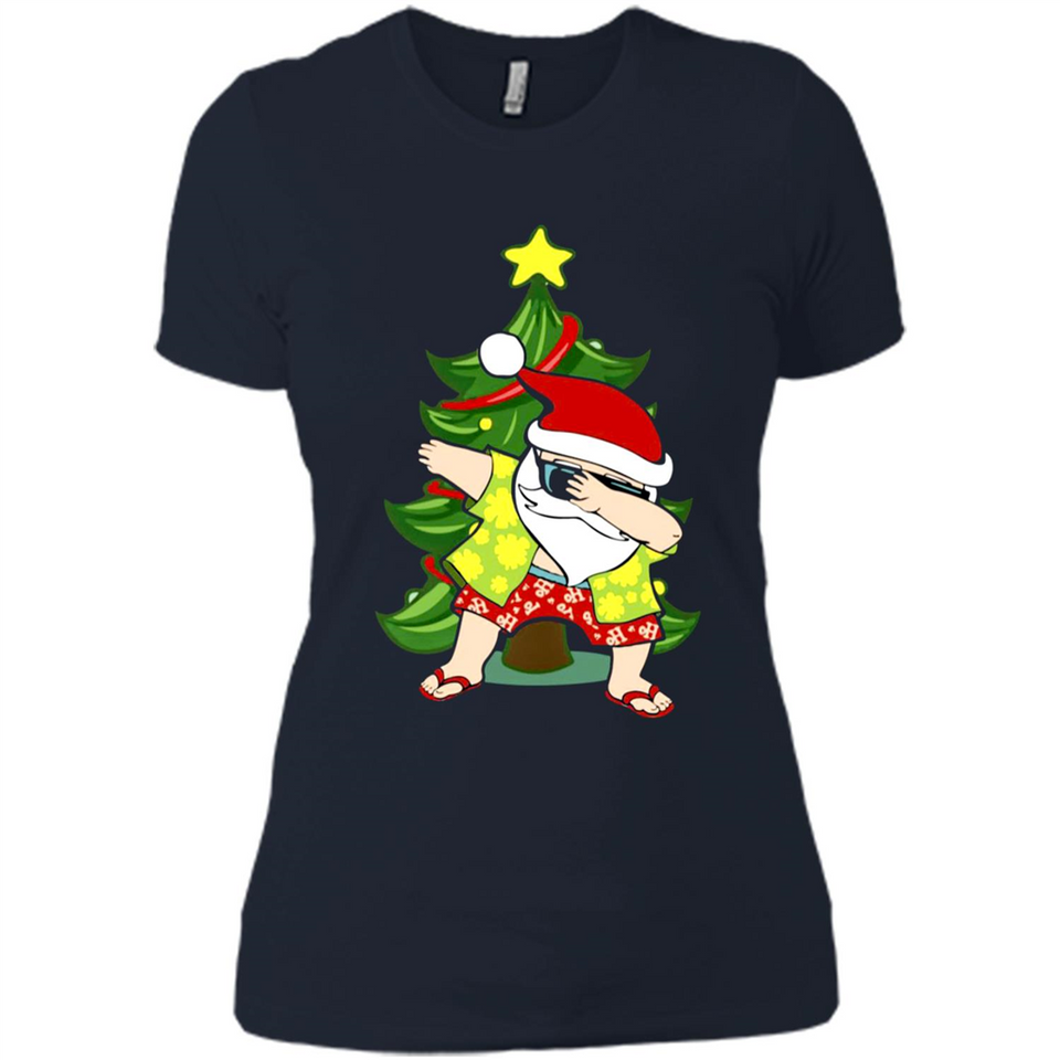 Dabbing Santa Christmas In July - Ladies' Boyfriend T-Shirt