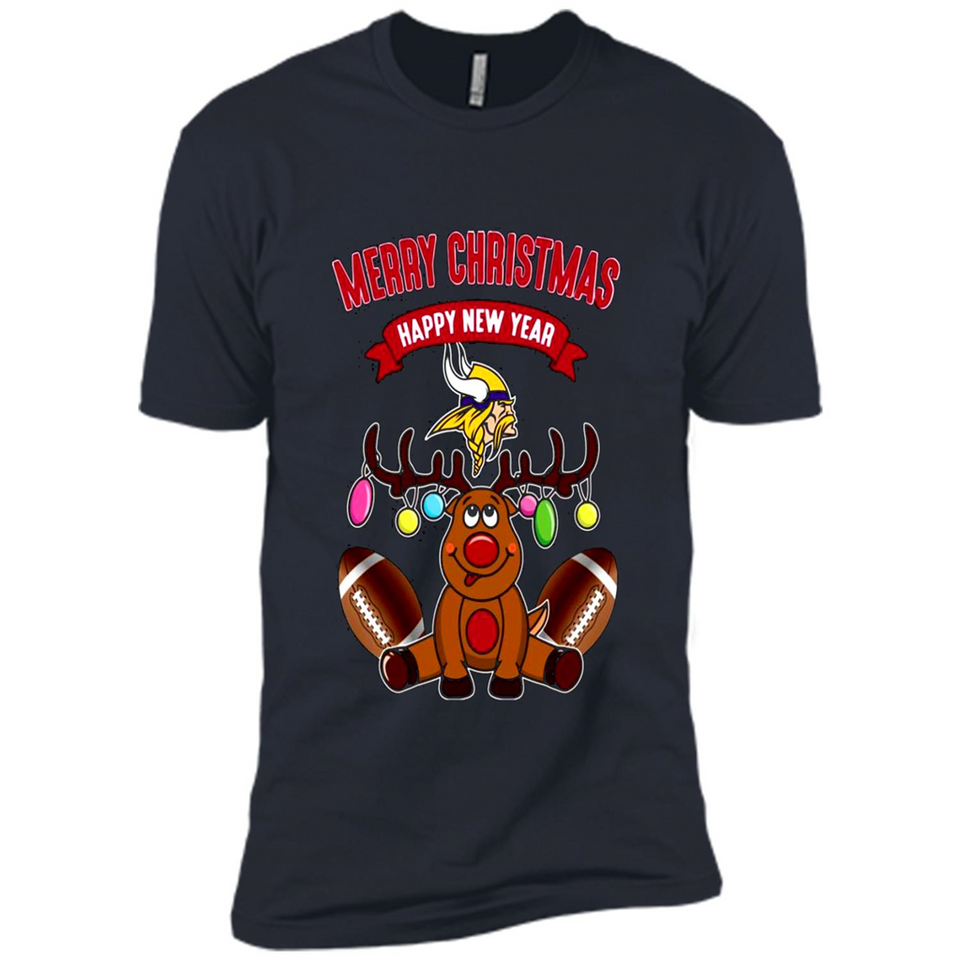 Minnesota Vikings NFL Reindeer Funny Merry Christmas And Happy New Year