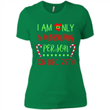 Funny Christmas Gift Santa - Ladies' Boyfriend T-Shirt