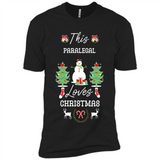 This Paralegal Loves Christmas Tree Shirt with Snowman