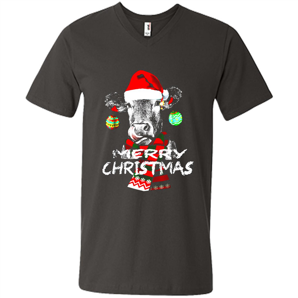 Fabulous Mooey christmas Heifers Cow Christmas lights - Men's V-Neck