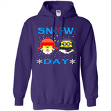 Snow Day Shirt For Houston Rockets Vs Minion Fans pingpong