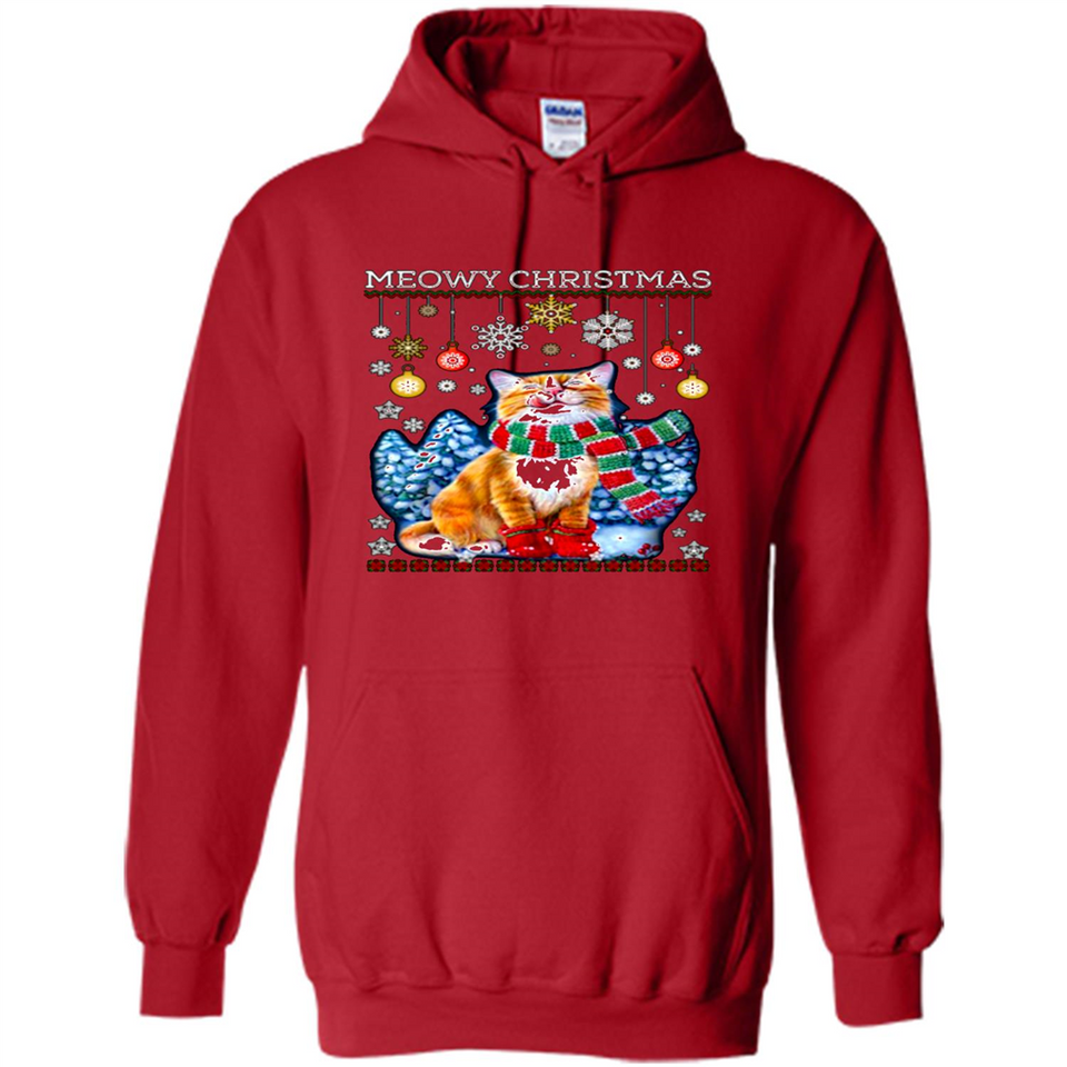 Meowy Christmas Ugly Funny Cats Lover PINGPONG