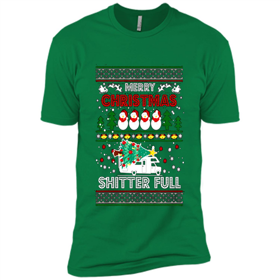 Merry Christmas Shitter Full Christmas Tree Snowman PING PONG