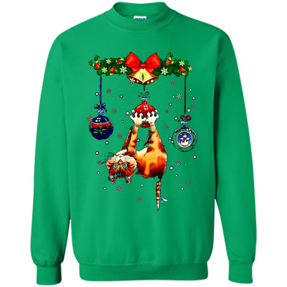 Merry Christmas Funny Cat Christmas sweater, sweater PINGPONG