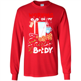 Working On My Santa Body Funny Christmas Gift Sleeve Xmas - Long Sleeve T-Shirt
