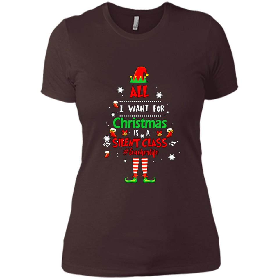 Teacher Sweashirt - All I Want For Christmas is Silent Class