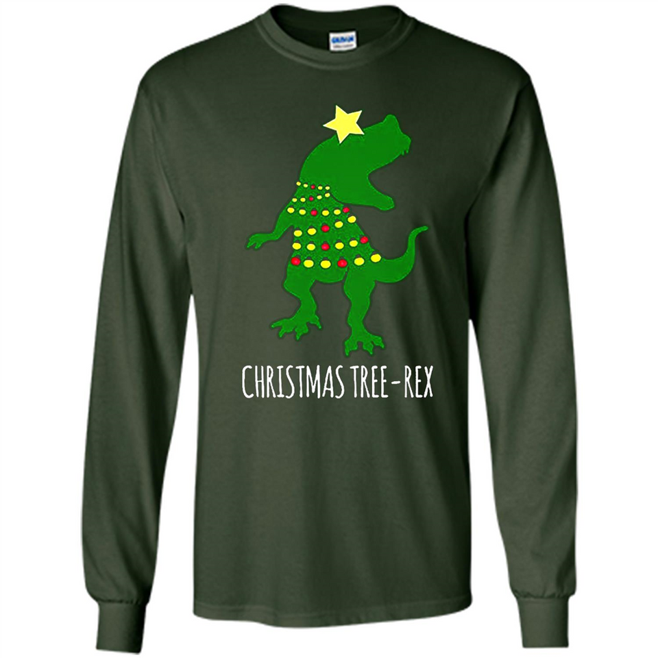 Christmas Tree Rex - Long Sleeve T-Shirt