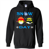 Snow Day Shirt For Los Angeles Dodgers Vs Minion Fans pingpong