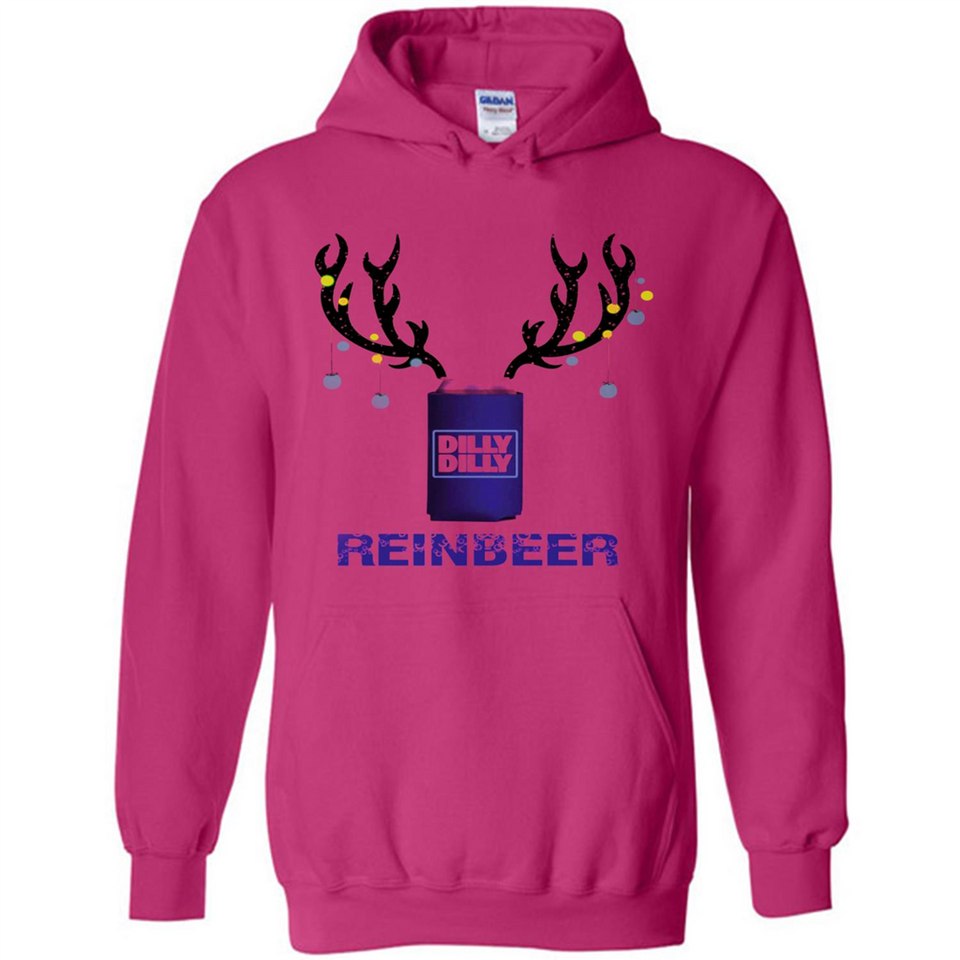 Dilly Dilly Reinbeer Funny Beer Reindeer Christmas Sporty - Hoodie