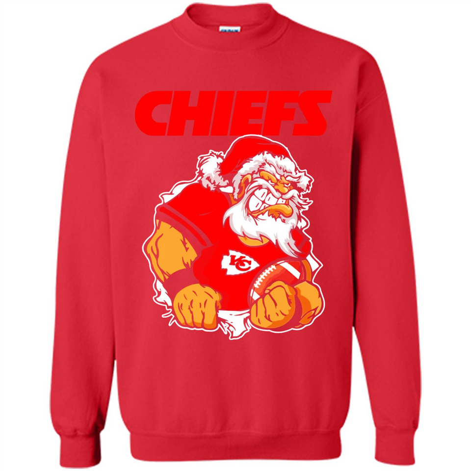 Grumpy Santa Claus Kansas City Chiefs Football Team PINGPONG