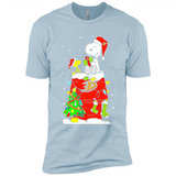 Anaheim Ducks Snoopy Ugly Christmas Sweaters - Sao chép - Premium Short Sleeve T-Shirt