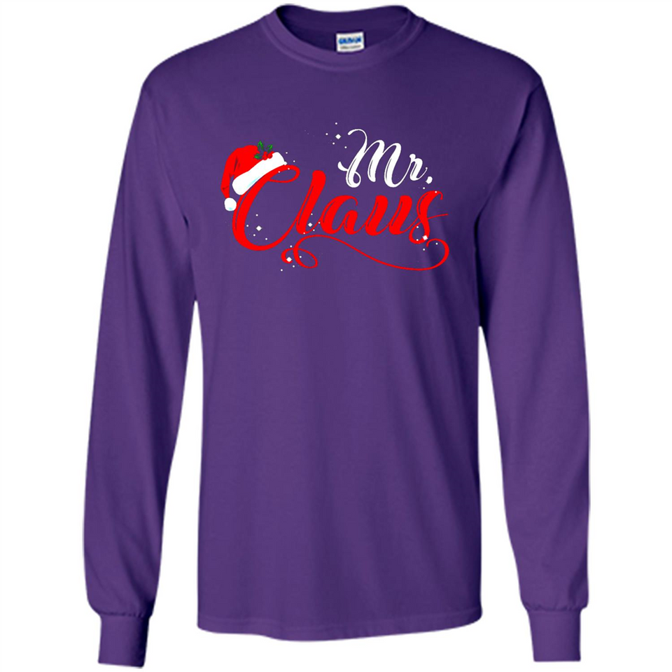 Mr. Claus Santa Claus Merry Xmas T-Shirt - Long Sleeve T-Shirt