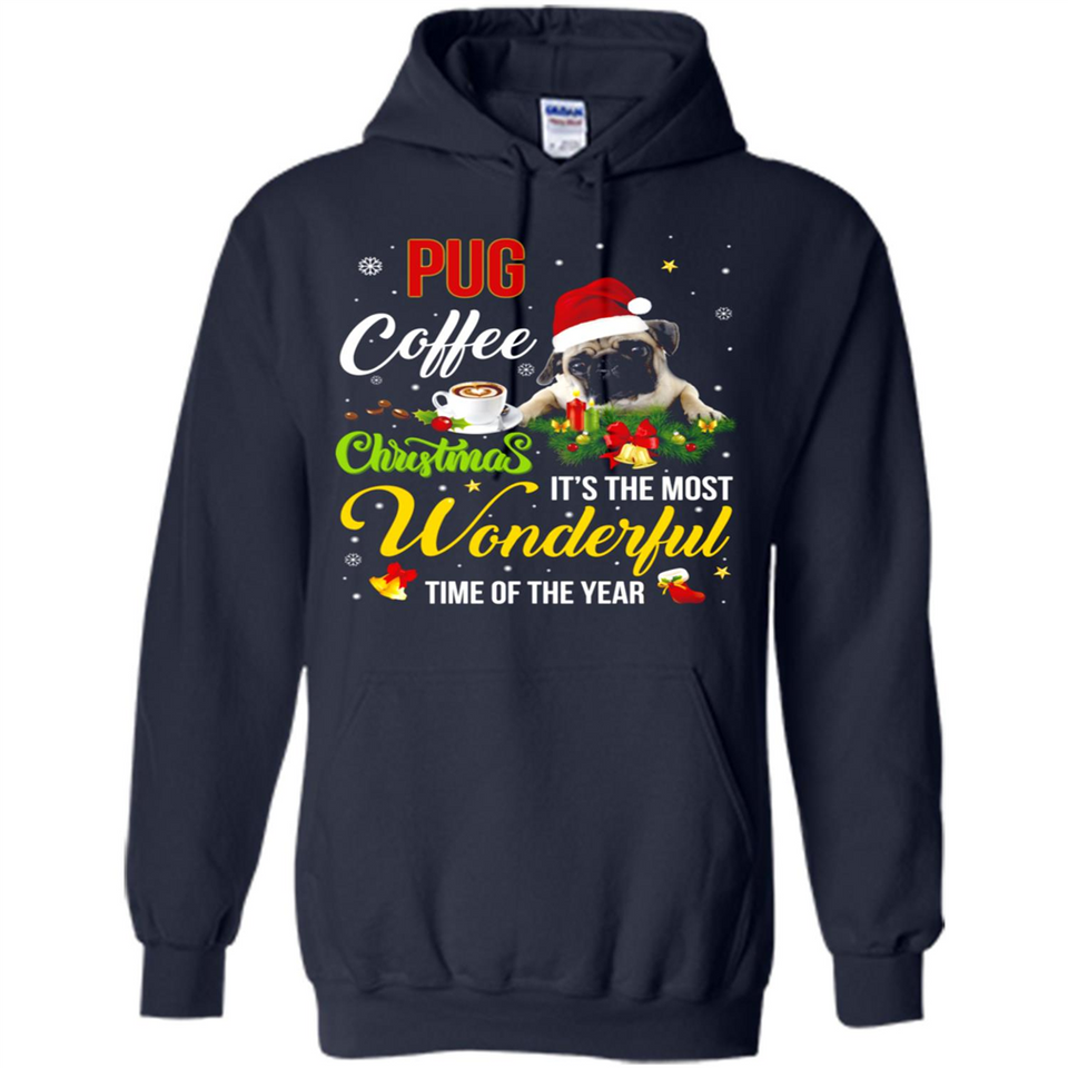 Pug Coffee Wonderful Christmas