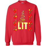 Funny Lets Get Lit Christmas Tree - Sweatshirt