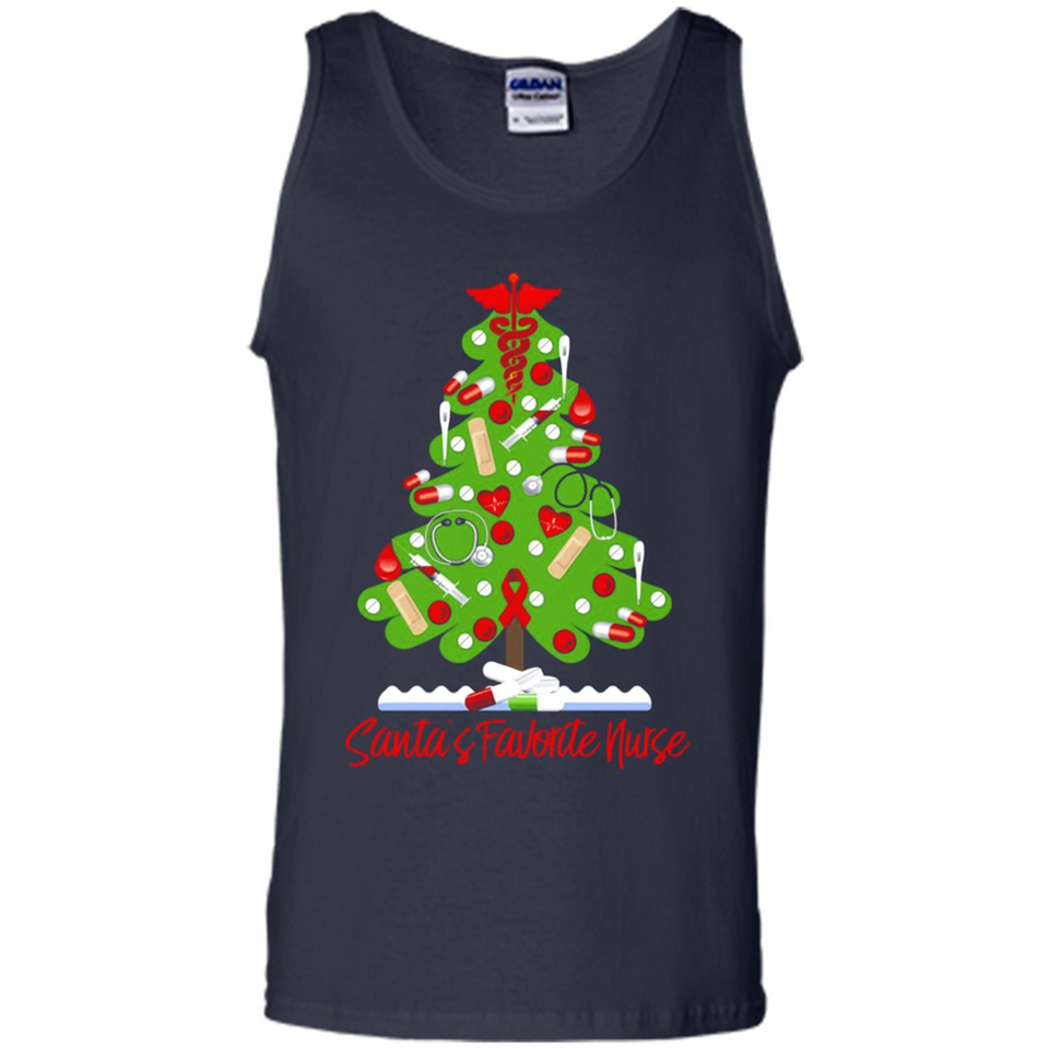 Santa's Favorite Nurse Christmas Tee