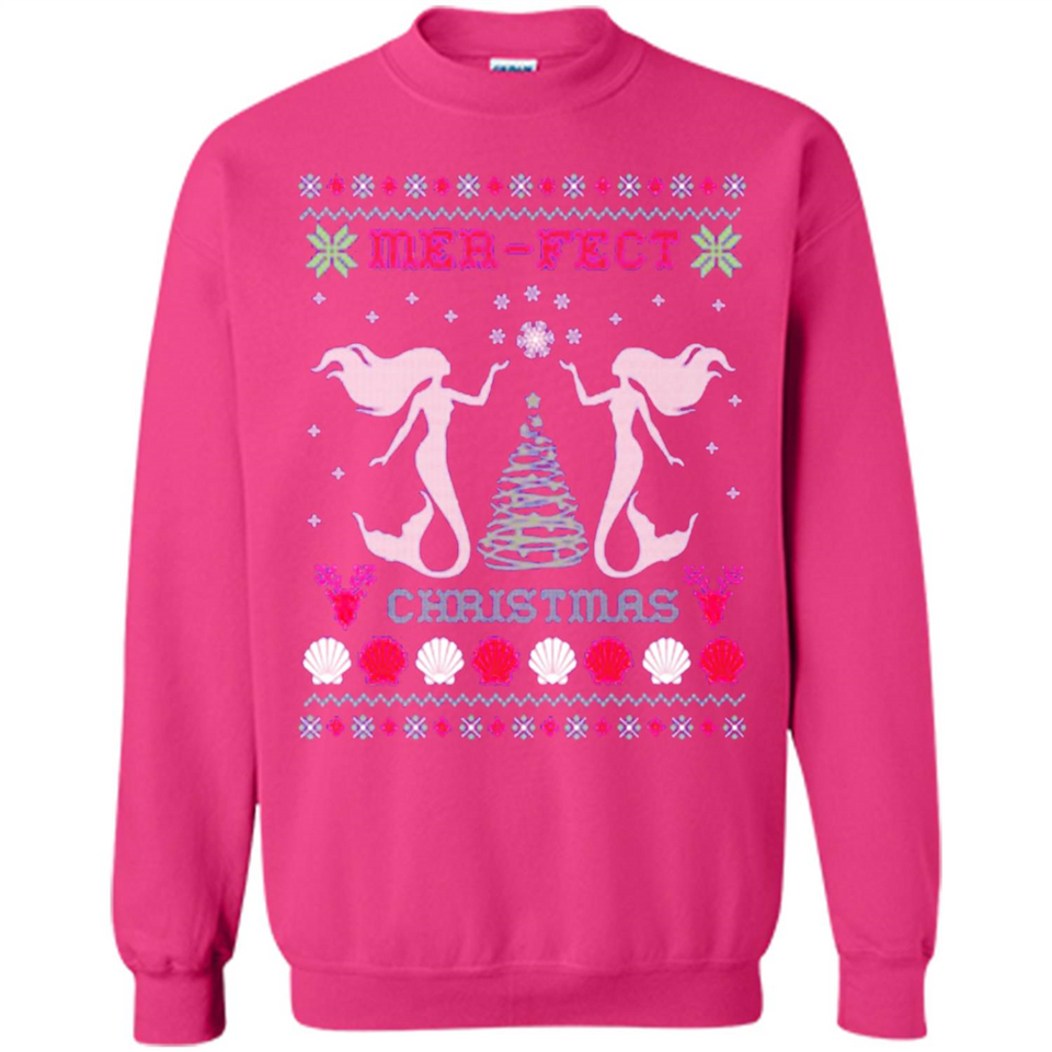 Mermaid Mer-Fect Ugly Christmas Sweater - Sweatshirt