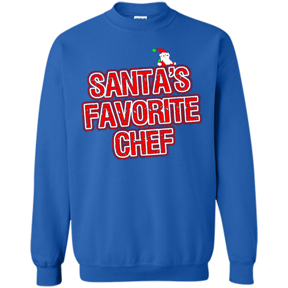Funny Christmas Clothes - Santas Favorite Chef - Sweatshirt