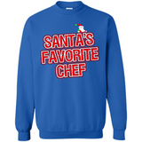 Funny Christmas Clothes - Santas Favorite Chef - Sweatshirt