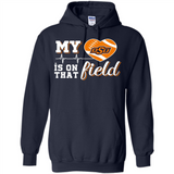 Oklahoma State Cowboys Football My Heart is on that Field - Hoodie