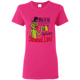 Slammed I Am I Would Drink Beer With A Goat On A Boat Shirt - Ladies Short-Sleeve