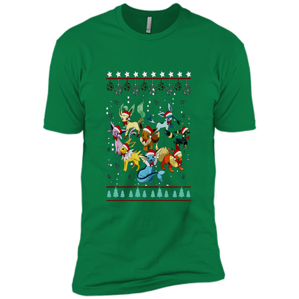 Pokemon Eeveelutions Ugly Christmas Sweater Perfect Christmas PINGPONG