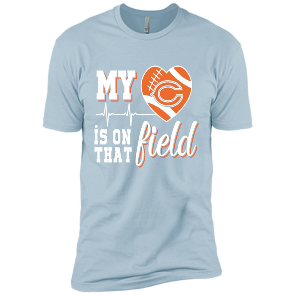 Chicago Bears Football My Heart is on that Field - Premium Short Sleeve T-Shirt