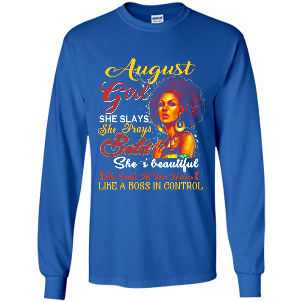 August Girl She Slays She Prays Beautiful Birthday PINGPONG