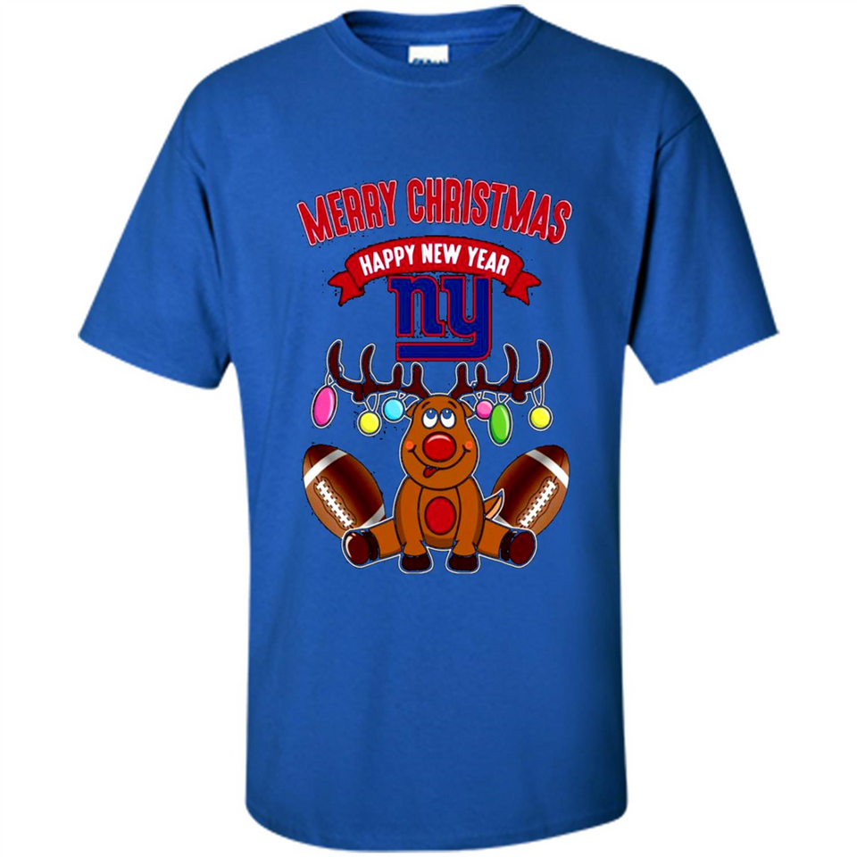 New York Giants NFL Reindeer Funny Merry Christmas And Happy New Year