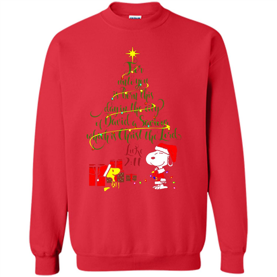 Snoopy Christmas Tree T-Shirt - Sweatshirt