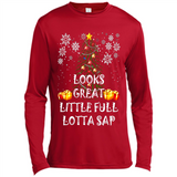 Looks Great Little Full Lotta Sap Funny Christmas Tree Mug PINGPONG - Canvas Long Sleeve T-Shirt