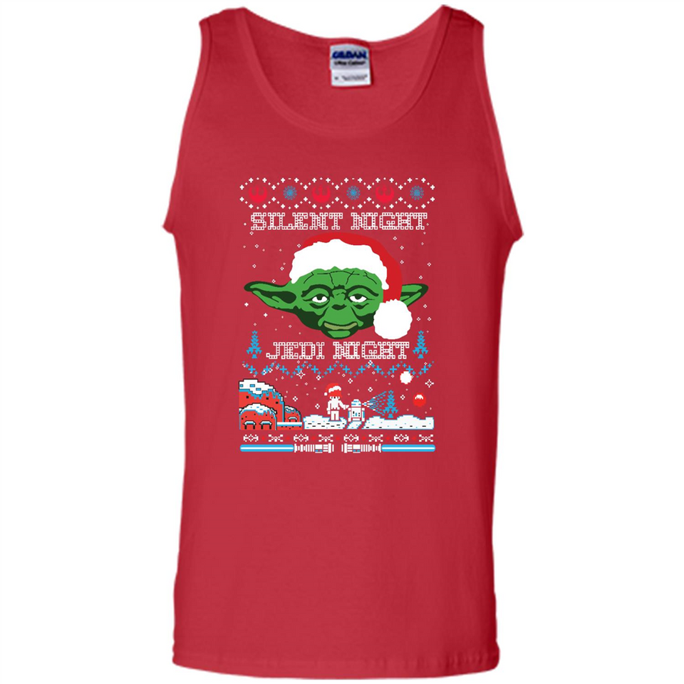 YODA SILENT NIGHT JEDI NIGHT CHRISTMAS UGLY SWEATER