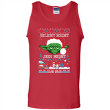 YODA SILENT NIGHT JEDI NIGHT CHRISTMAS UGLY SWEATER