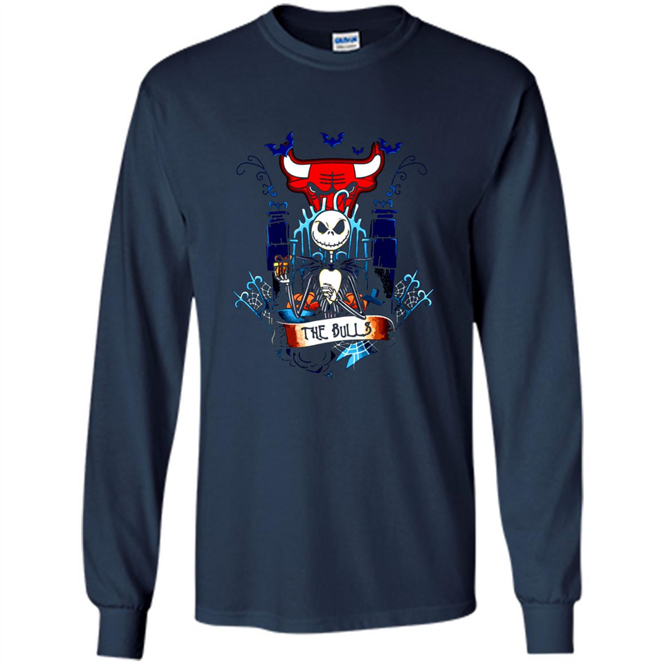 Chicago Bulls Halloween The Nightmare Before Christmas - Long Sleeve T-Shirt
